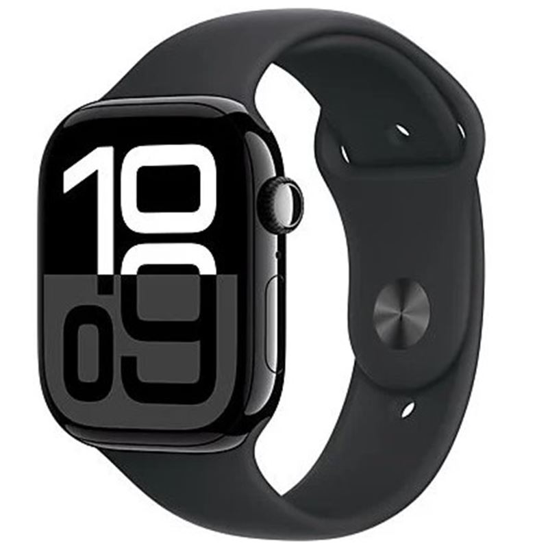 Apple Watch Series 10 Gps 46MM Jet Black Aluminium Case With Black Sport Band - S/m